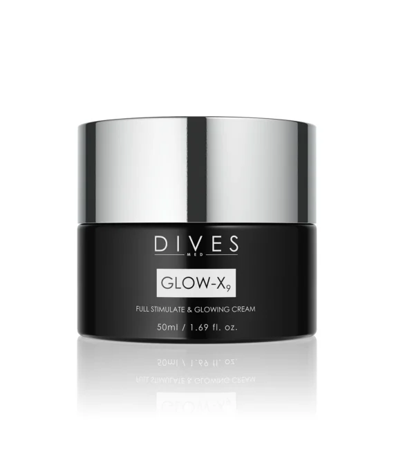 DIVES MED GLOW-X9 STIPRAUS POVEIKIO STIMULIUOJAMASIS IR SKAISTINAMASIS KREMAS 50 ml